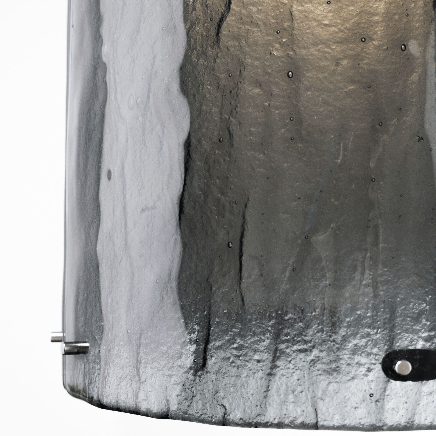 Textured Glass 1 Light 12.4 inch Beige Silver Pendant Ceiling Light in Metallic Beige Silver, Smoke Granite, E26 Incandescent, Oversized